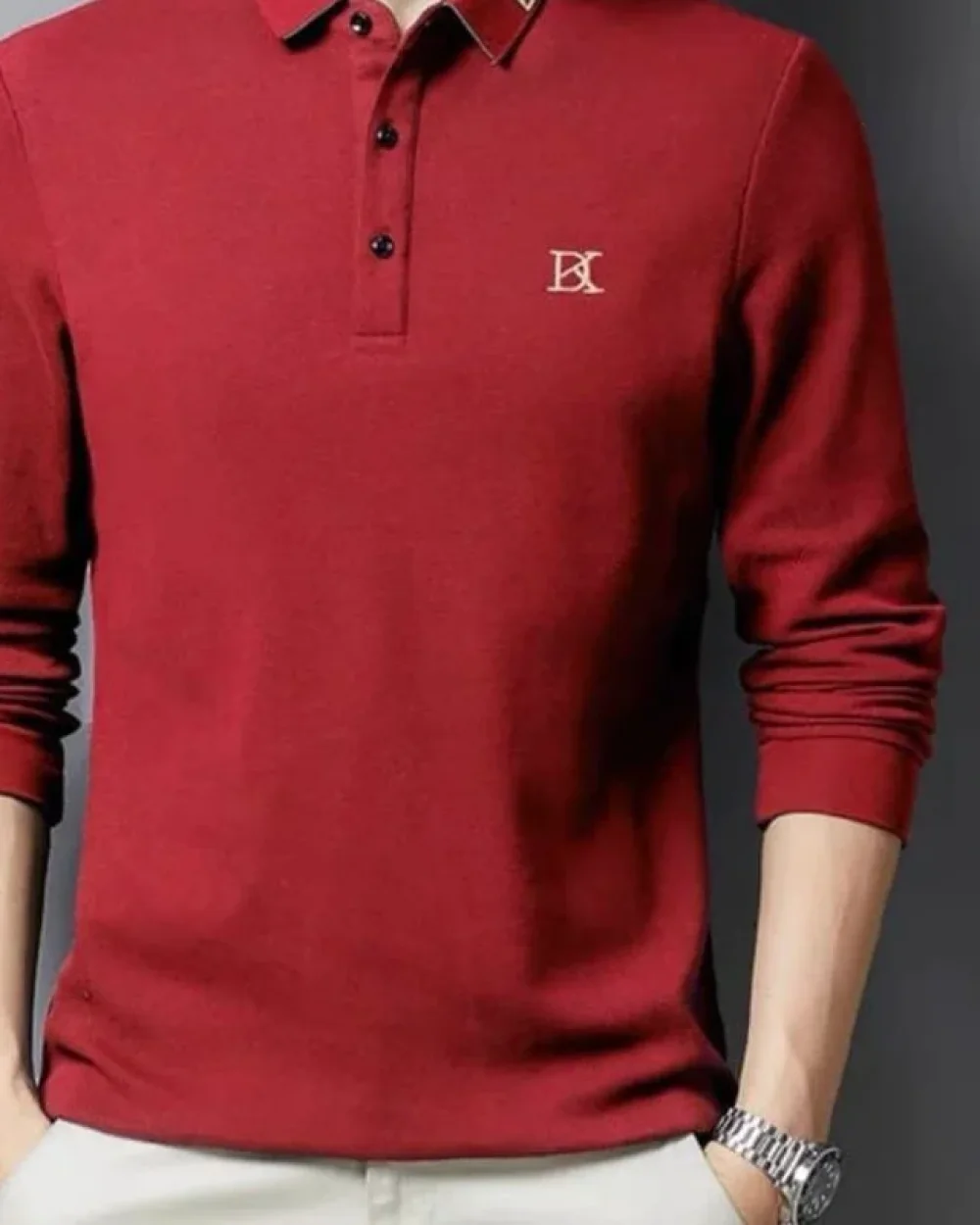 Textured Knit Polo