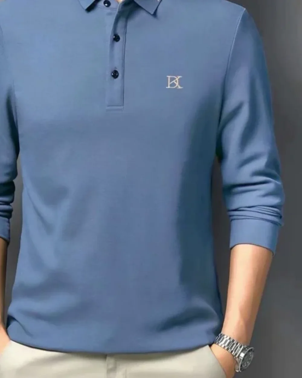 Contrast Collar Polo